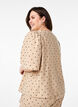 Bluse mit lockeren Ärmeln und V-Ausschnitt, Beige, Model image number 2