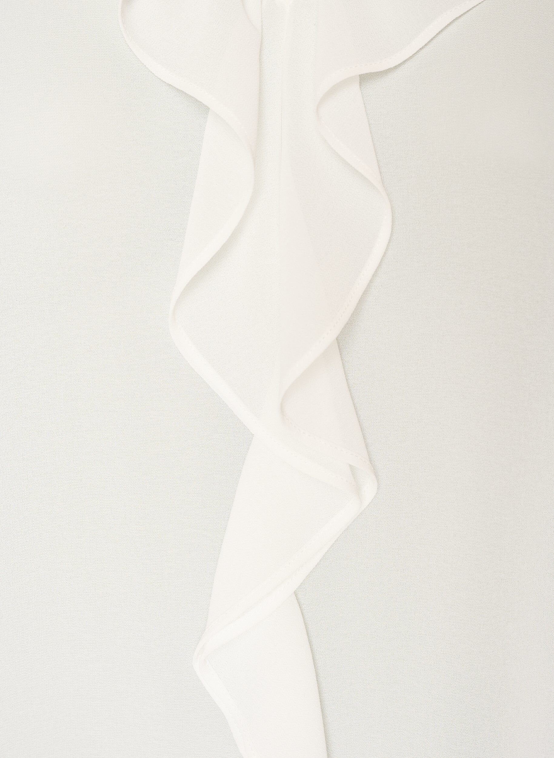 ZizziTunika mit R&uuml;schen und 3/4-&Auml;rmeln, Vanille, Packshot image number 2