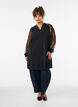 Tunika mit transparenten &Auml;rmeln aus Spitze, Schwarz, Model image number 1