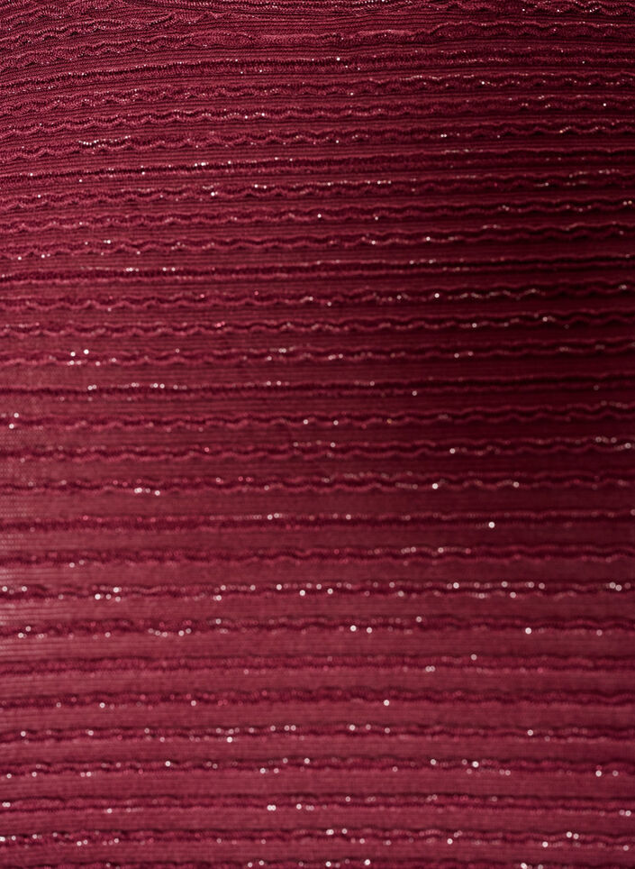 Bluse mit Struktur und Glitzer, Rot, Packshot image number 2