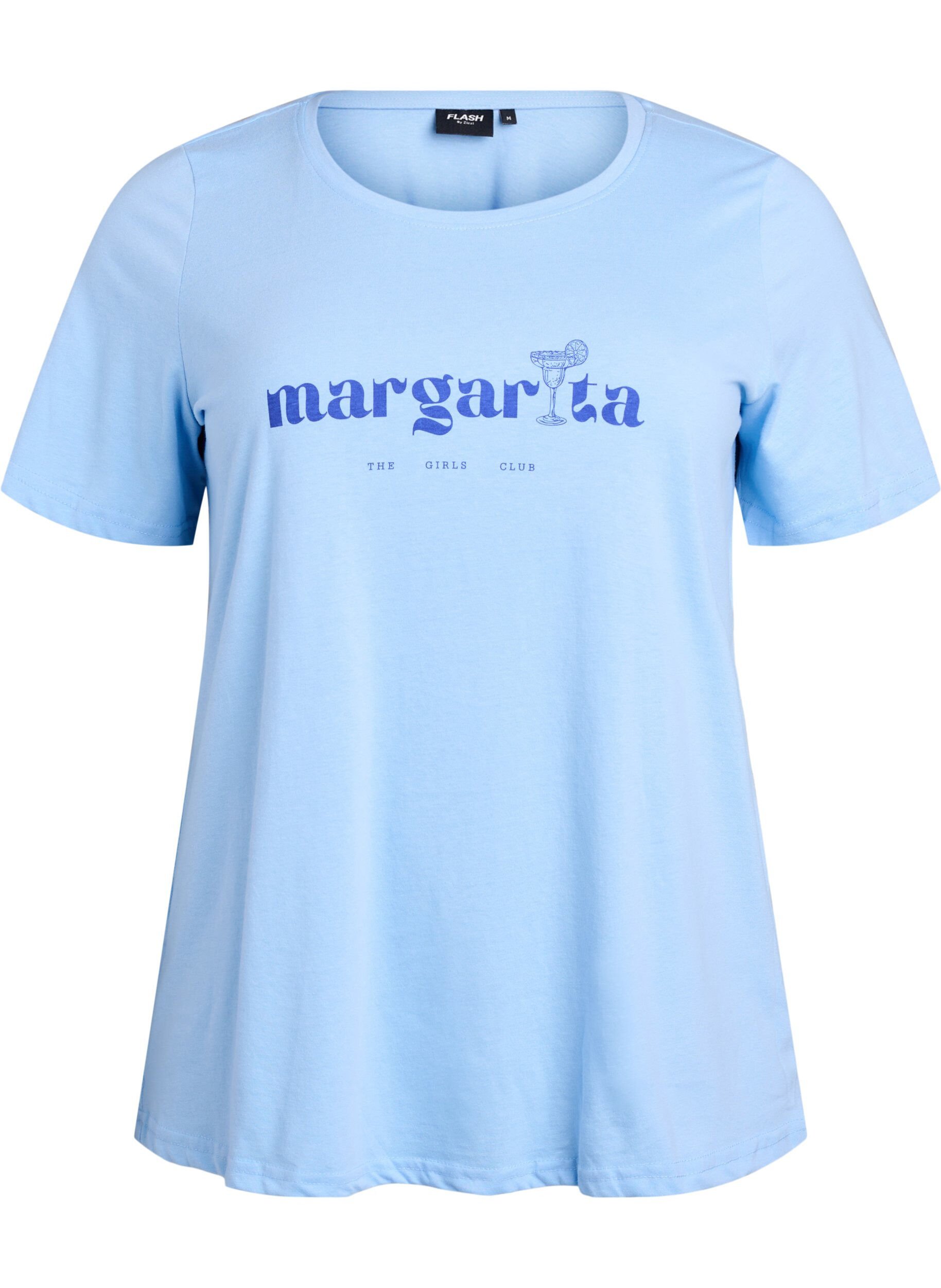 Zizzi FLASH - T-Shirt mit Print, Blau, Packshot image number 0