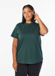 Basic-T-Shirt aus Baumwolle mit Rundhalsausschnitt, Gr&uuml;n, Model image number 0