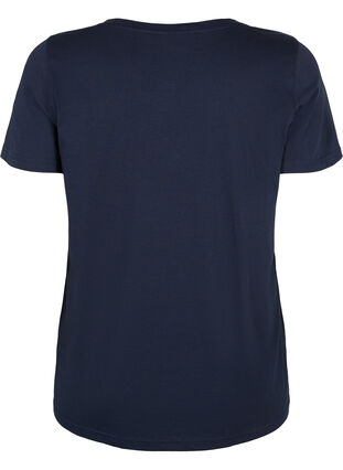 T-Shirt aus Baumwolle mit Druck, Navy Blazer SUN, Packshot image number 1
