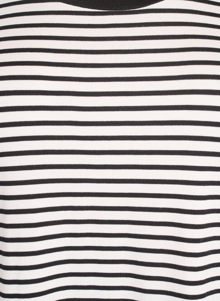 Gestreiftes T-Shirt aus TENCEL&trade; Lyocell, Wei&szlig;, Packshot image number 2