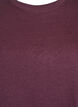 Basic-T-Shirt aus Baumwolle mit Rundhalsausschnitt, Dunkles Bordeaux, Packshot image number 2
