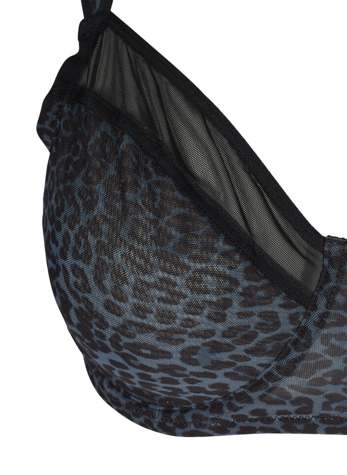BH mit Blumenprint und Mesh, Grey Leopard, Packshot image number 2