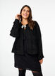 Jacke mit Schleife und Glitzerfaden, Black, Model image number 0
