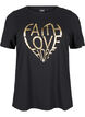 FLASH - T-Shirt mit Motiv, Black Gold Faith, Packshot image number 0