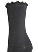 Socken aus Baumwolle mit gewelltem Saum, Schwarz, Packshot image number 2