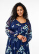 Partykleid aus Chiffon mit langen &Auml;rmeln, Blau, Model image number 3