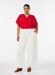 Bluse aus Viskose mit Kn&ouml;pfen und Struktur, Rot, Model image number 1