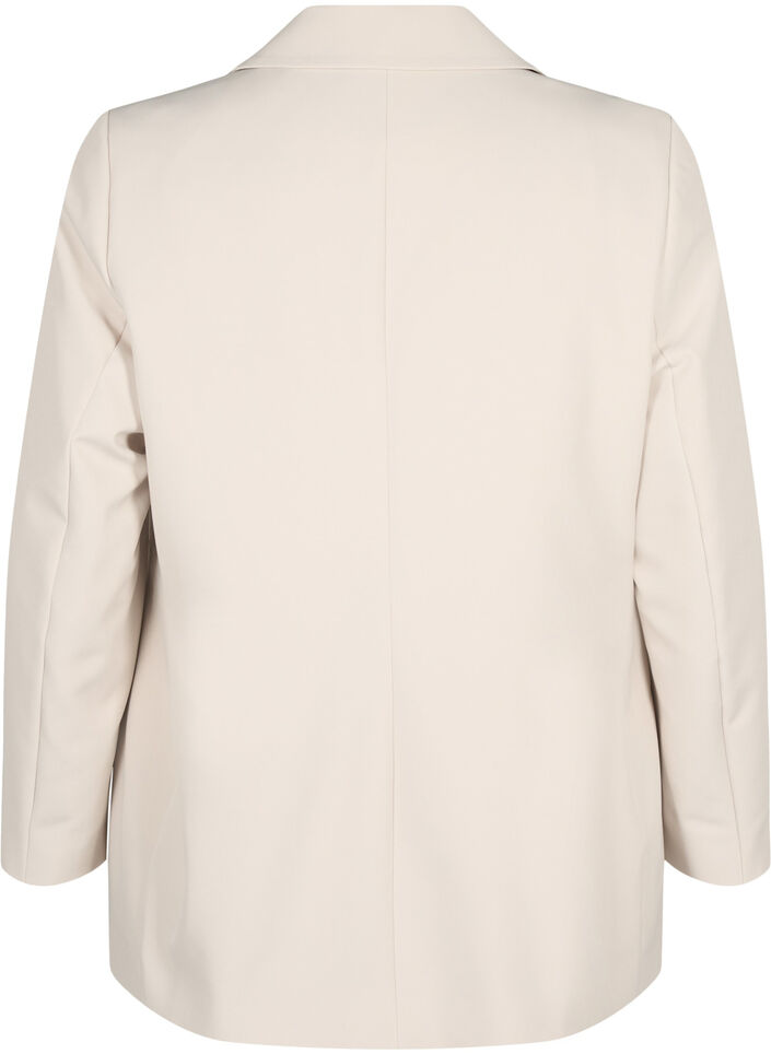 Klassischer Blazer mit Knopfverschluss, Pumice Stone, Packshot image number 1