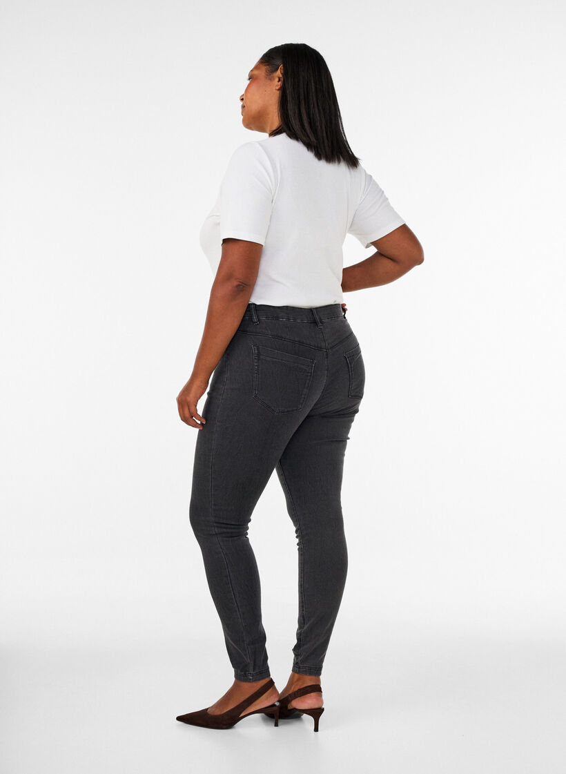Jeggings aus Baumwollmischung, Grey Denim, Model image number 1