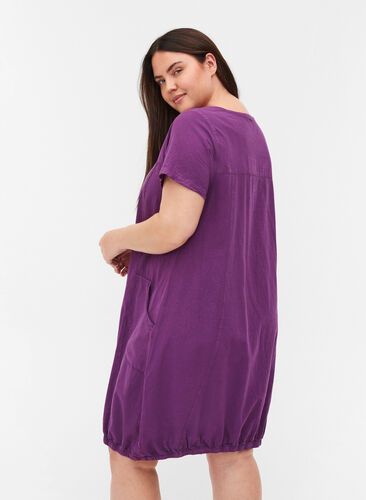 Kurzarm Kleid aus Baumwolle, Majesty, Model image number 1