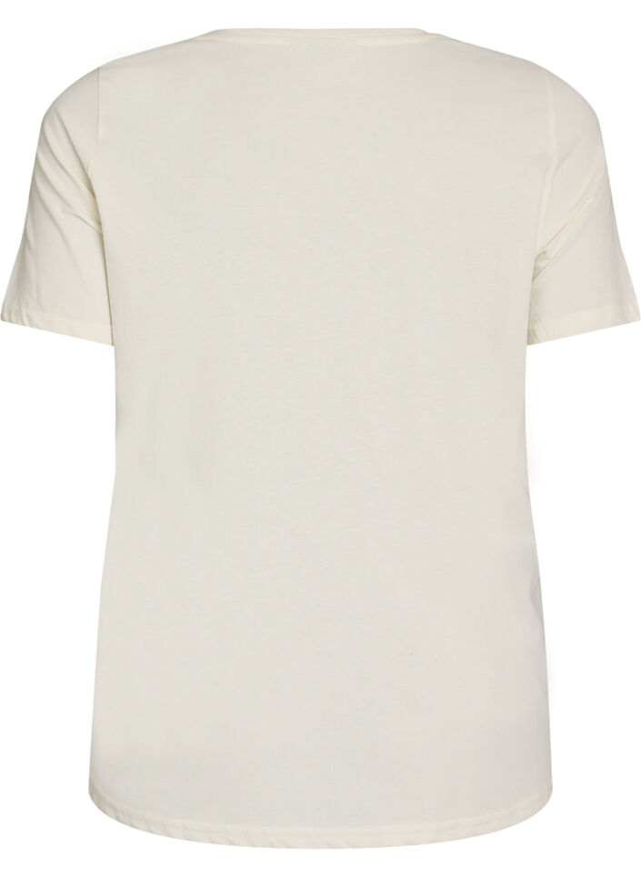 T-Shirt mit Print, Wei&szlig;, Packshot image number 1