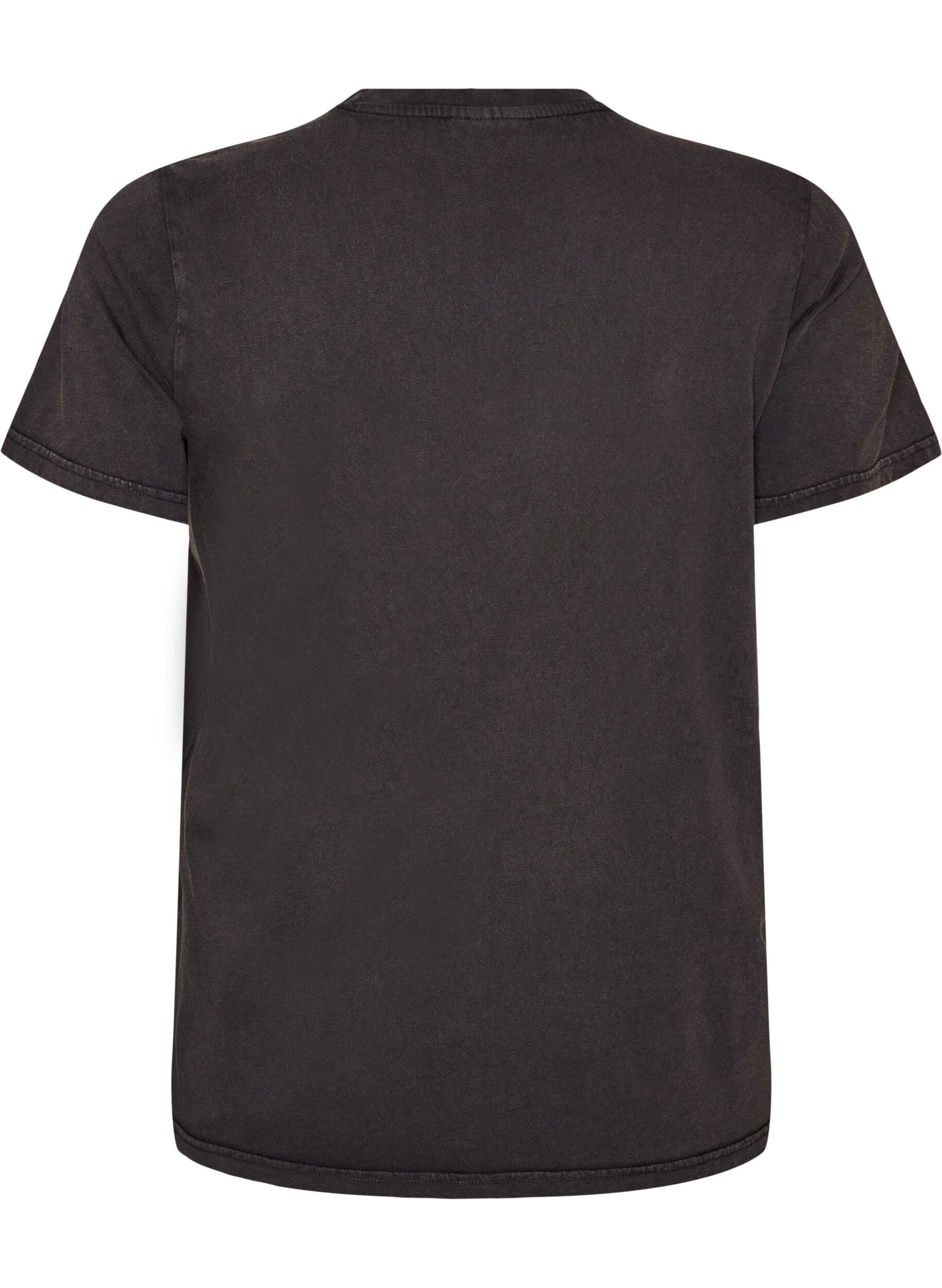 ZizziGrafik-T-Shirt aus Bio-Baumwolle, Beige, Packshot image number 1