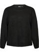 Lockerer Pullover mit Rundhalsausschnitt, Schwarz, Packshot image number 0