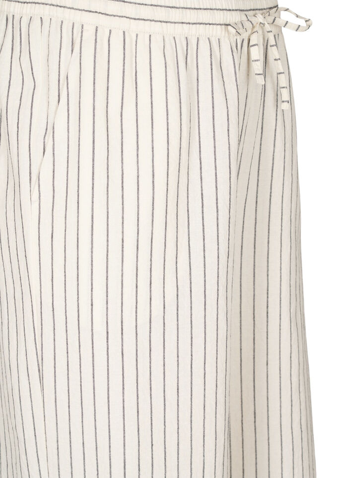 Lockere Hose mit hohem Bund und Taschen, Vanille, Packshot image number 2