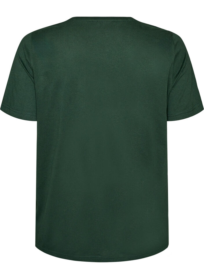 T-Shirt mit Print, Gr&uuml;n, Packshot image number 1