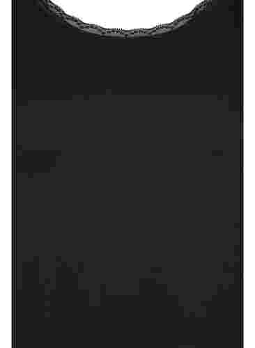 Kurzärmeliges Nachthemd aus Viskose, Black, Packshot image number 2