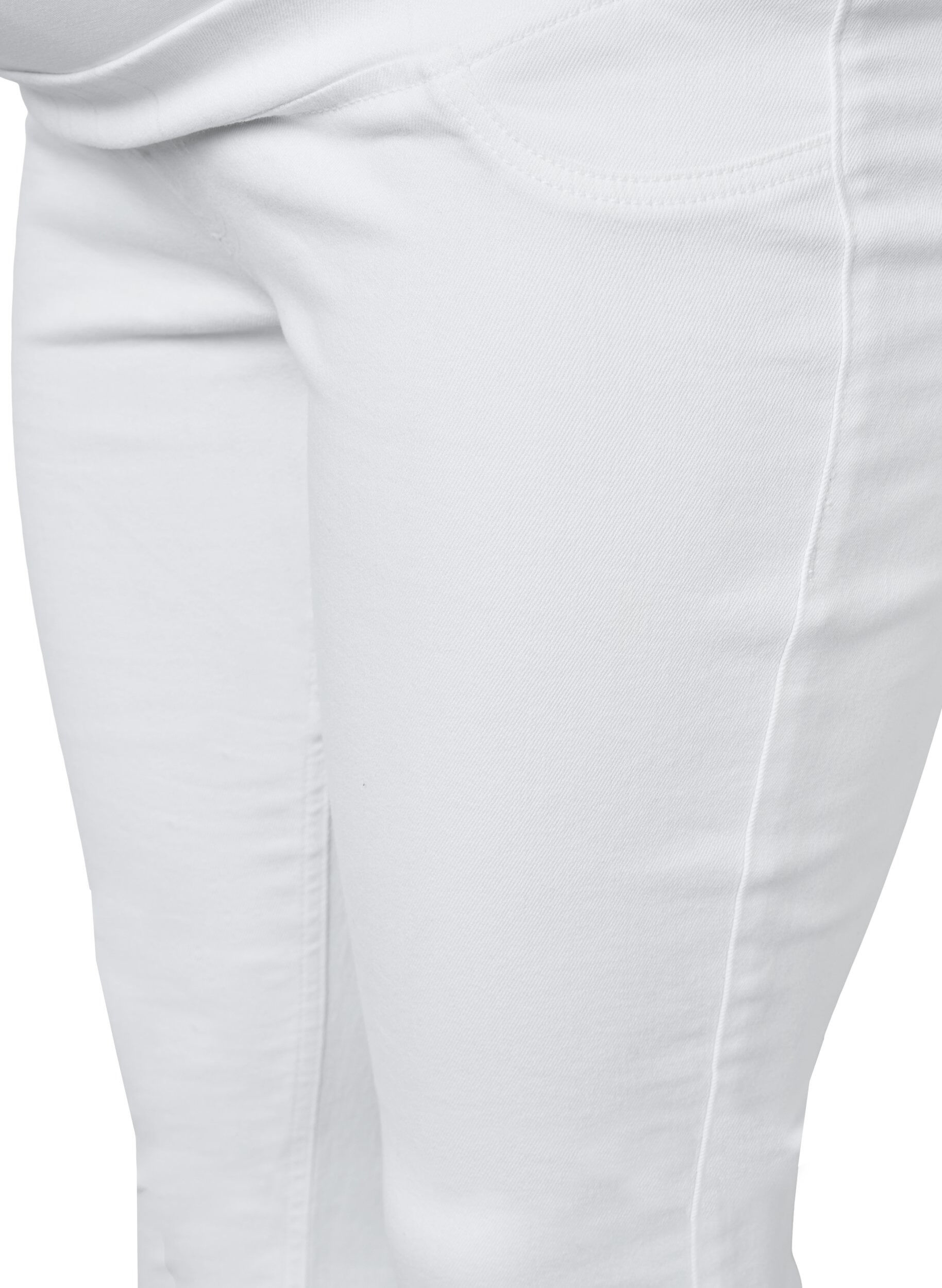 Zizzi Schwangerschafts-Jeggings aus Baumwolle, White, Packshot image number 2