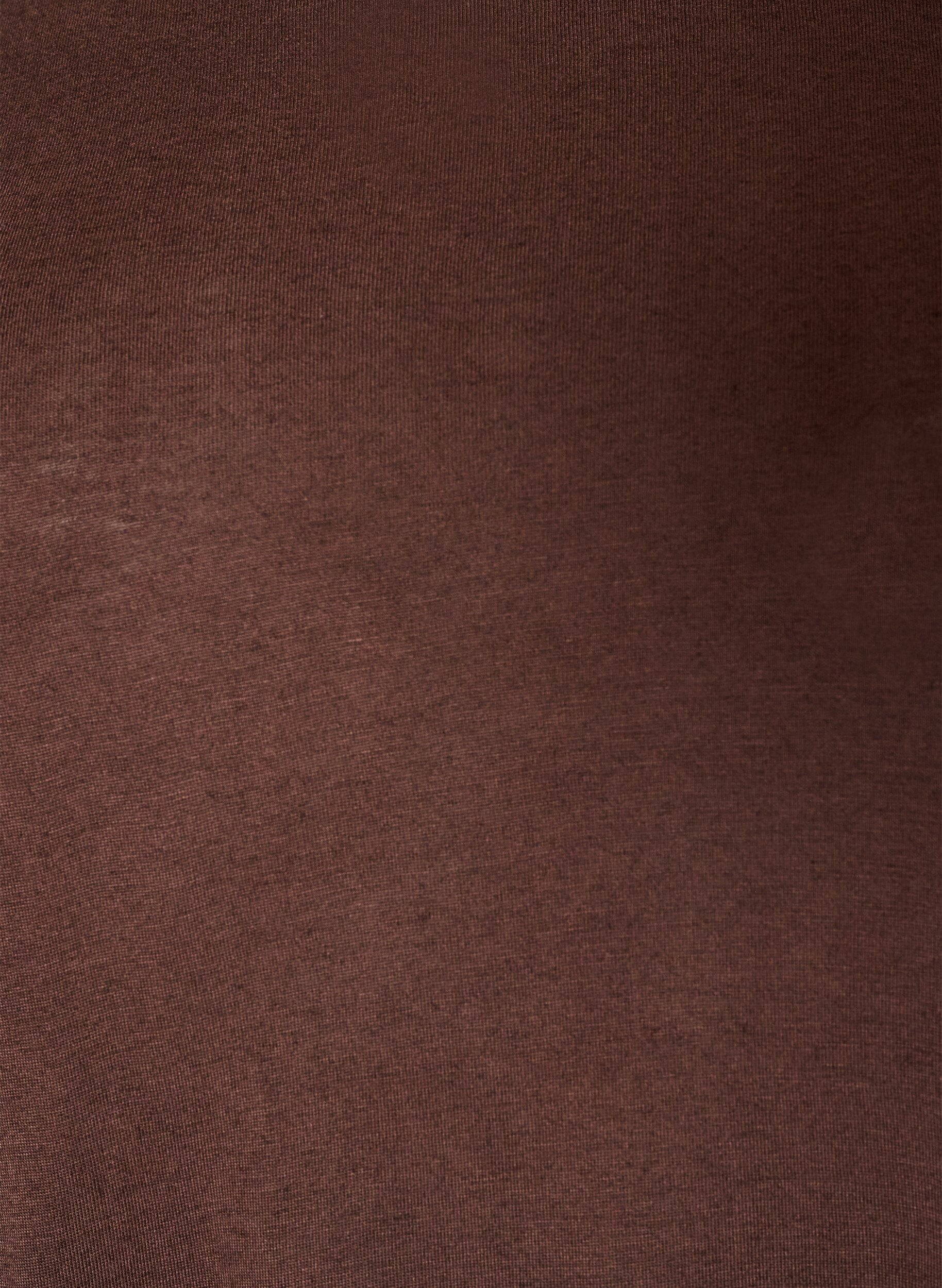 ZizziLockeres T-Shirt aus Viskose-Jersey, Braun, Packshot image number 2
