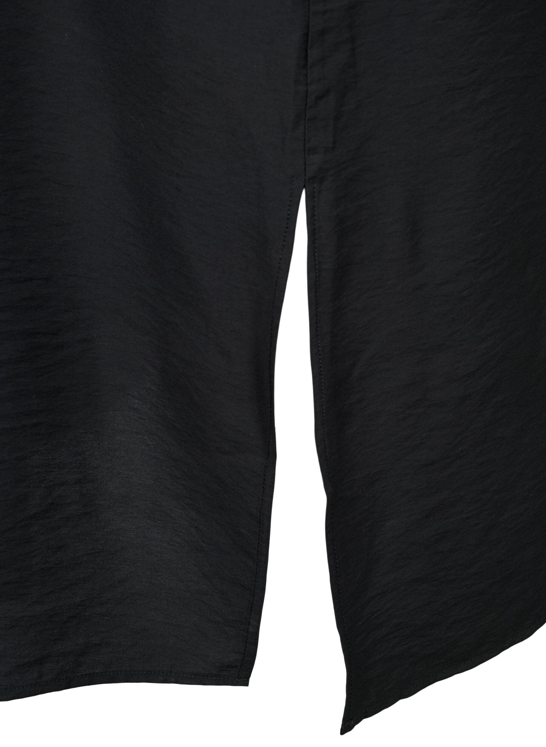 Zizzi One-Shoulder-Kleid aus Viskose, Schwarz, Packshot image number 3