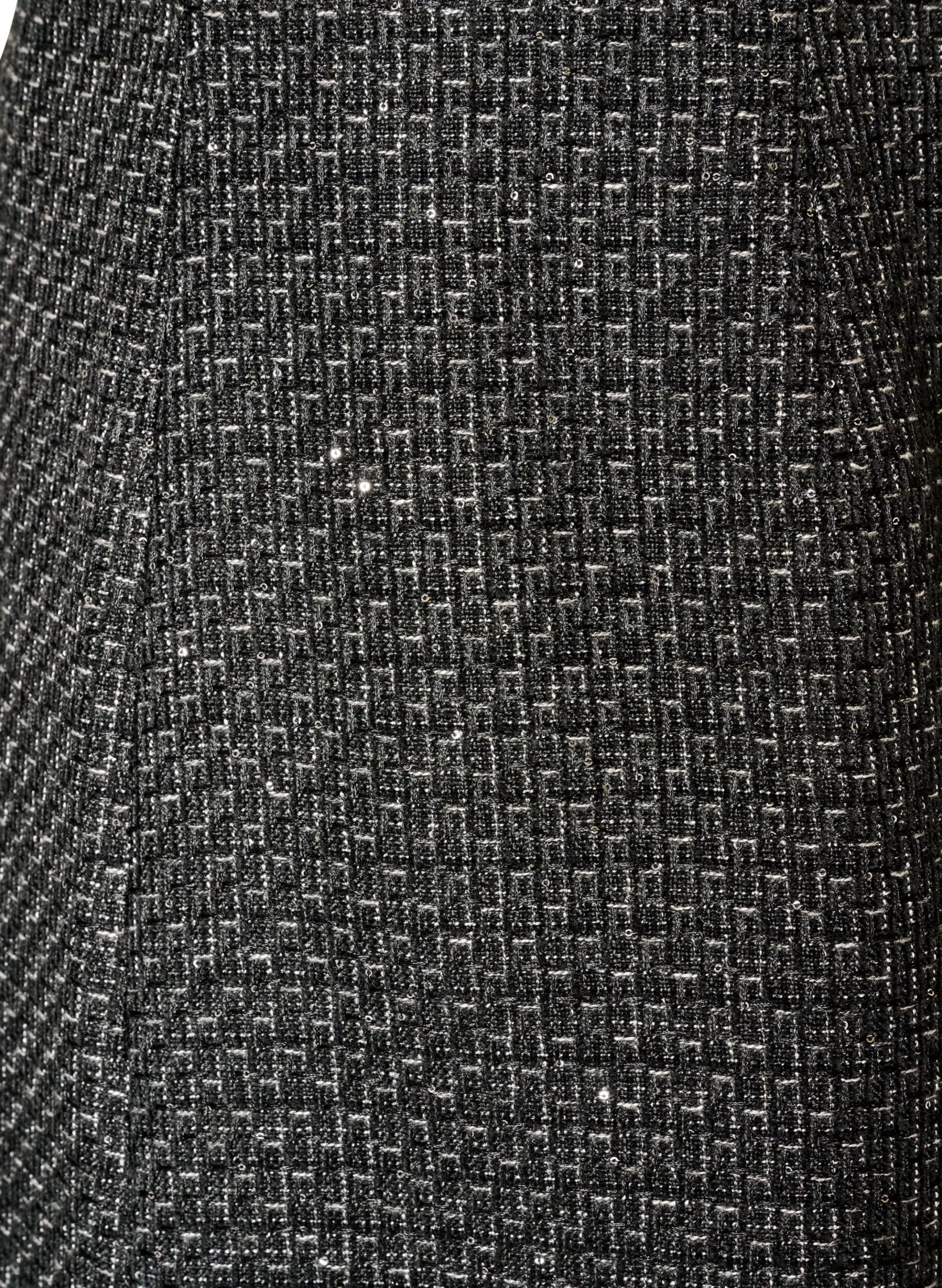 ZizziKurzer Rock aus Boucl&eacute; mit Pailletten, Schwarz, Packshot image number 2