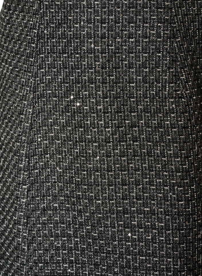 Kurzer Rock aus Boucl&eacute; mit Pailletten, Schwarz, Packshot image number 2