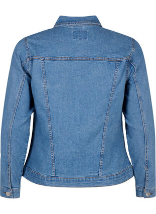 FLASH - Denim-Jacke aus elastischer Baumwollmischung, Blue Denim, Packshot image number 1