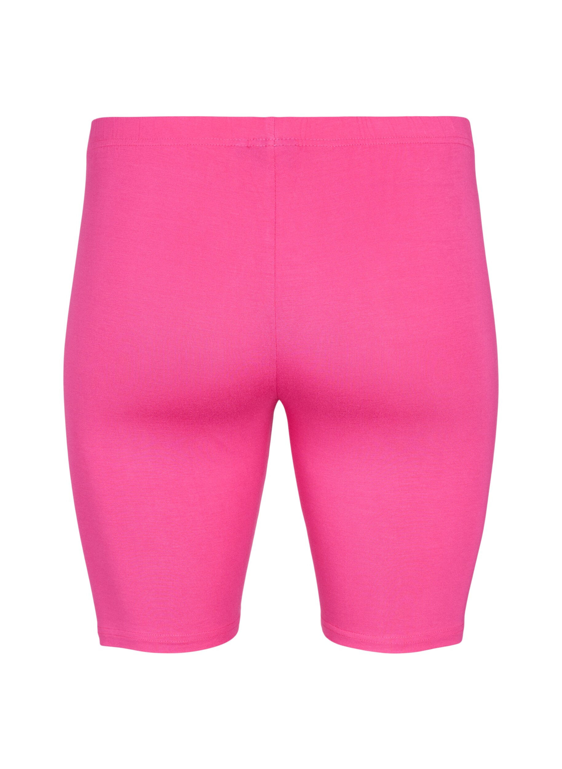 Zizzi Einfarbige Basic Radlershorts, Pink, Packshot image number 1