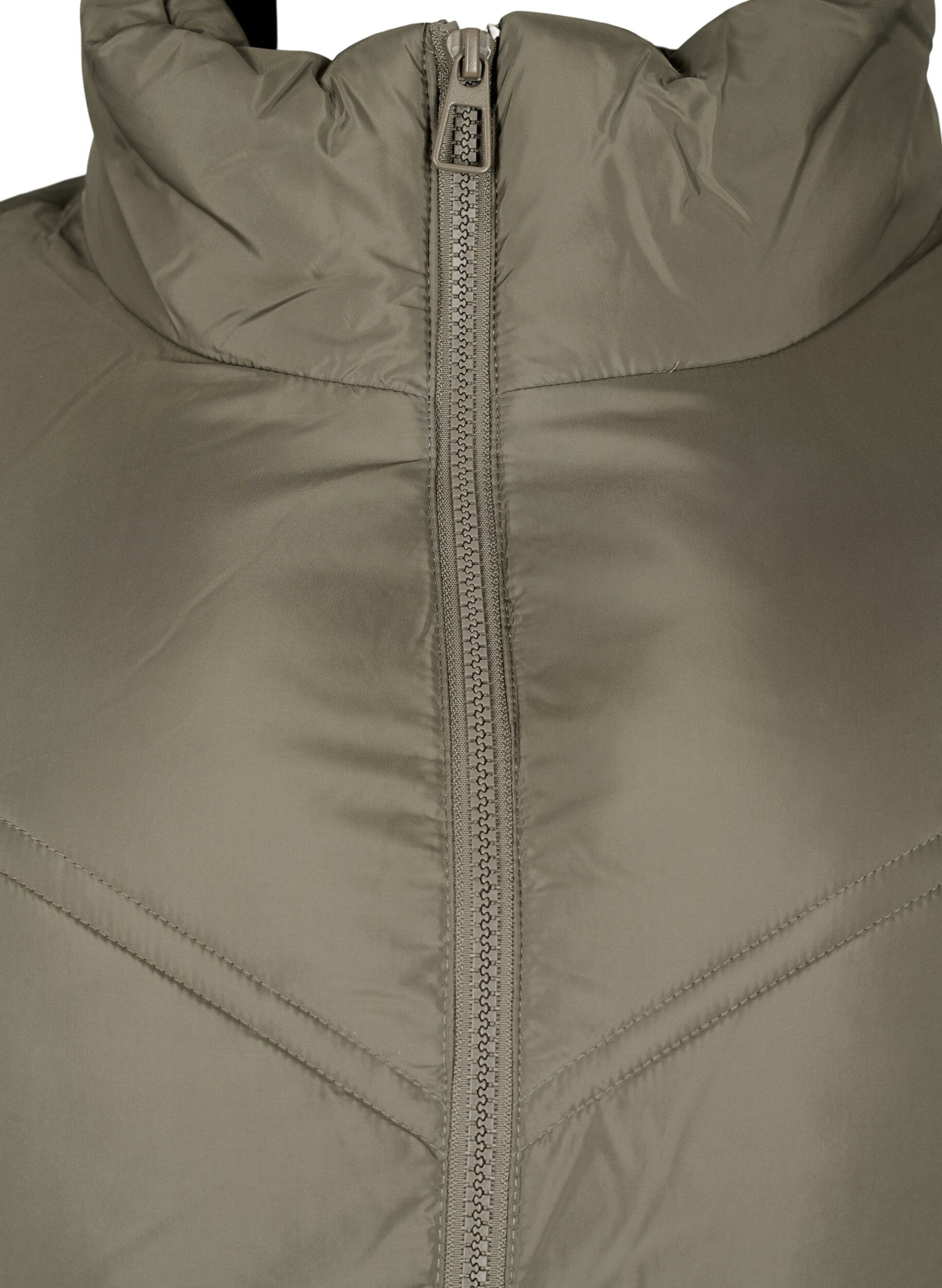 Zizzi Lange Pufferwinterjacke, Bungee Cord , Packshot image number 2