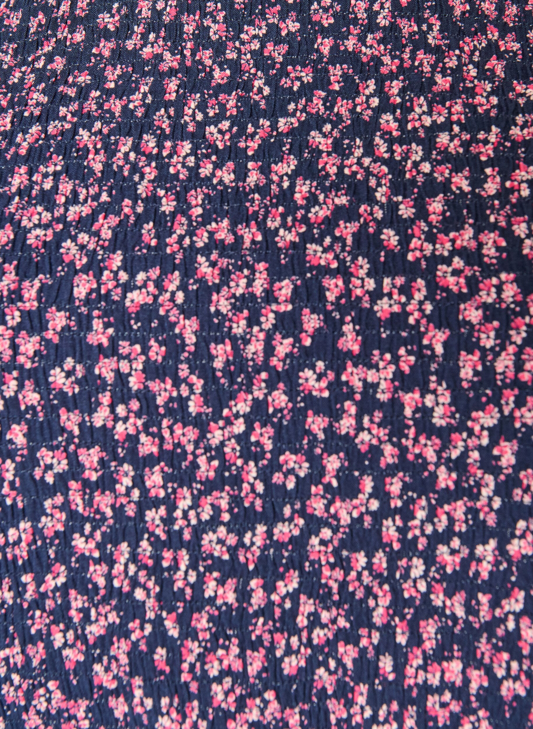 ZizziBluse mit gesmoktem Oberteil und gebl&uuml;mtem Print, Blau, Packshot image number 2