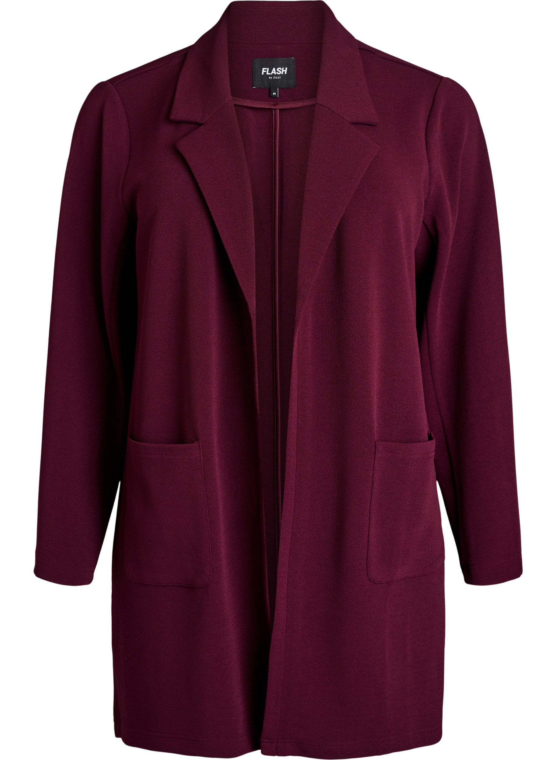 ZizziLange Blazer mit Taschen, Rot, Packshot image number 0