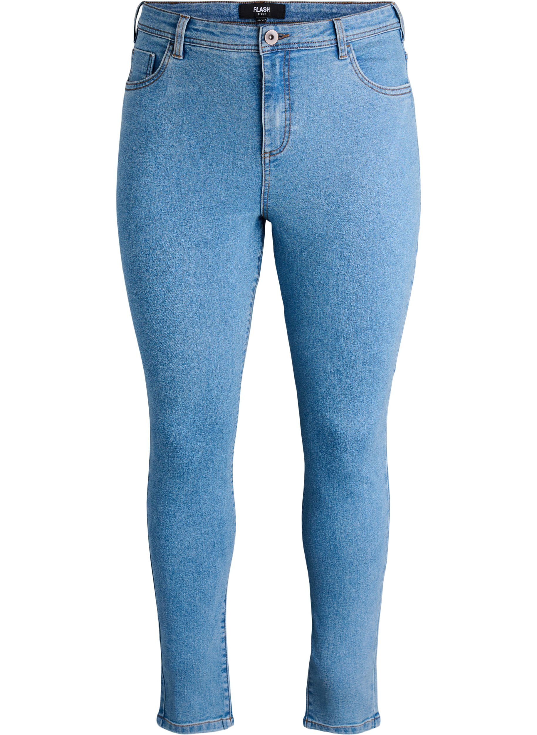 Zizzi FLASH - Jeans mit Super Slim Fit, Blau, Packshot image number 0
