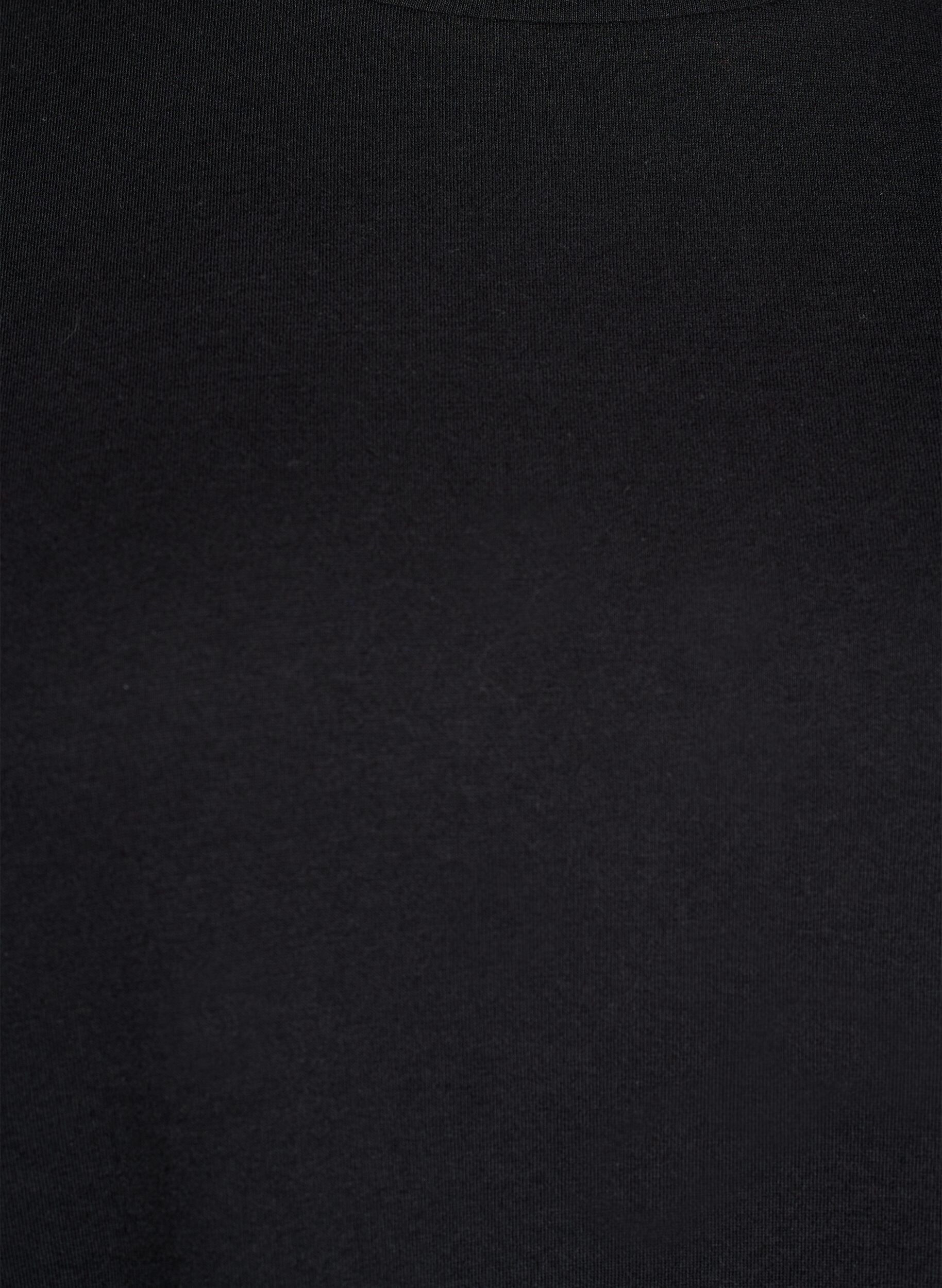 ZizziT-Shirt-Kleid mit transparentem Mesh-Saum, Schwarz, Packshot image number 2