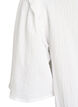 Bluse aus Baumwoll-Musselin mit Broderie Anglaise und 1/2-&Auml;rmeln, Wei&szlig;, Packshot image number 3