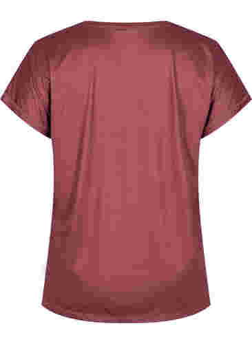 Einfarbiges Trainings-T-Shirt, Sable, Packshot image number 1