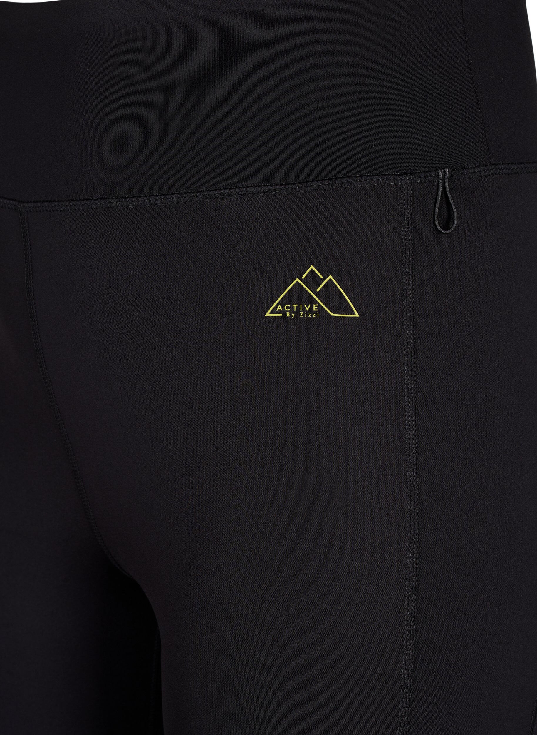 Zizzi 3/4-Trainingsleggings mit Taschen, Black, Packshot image number 2