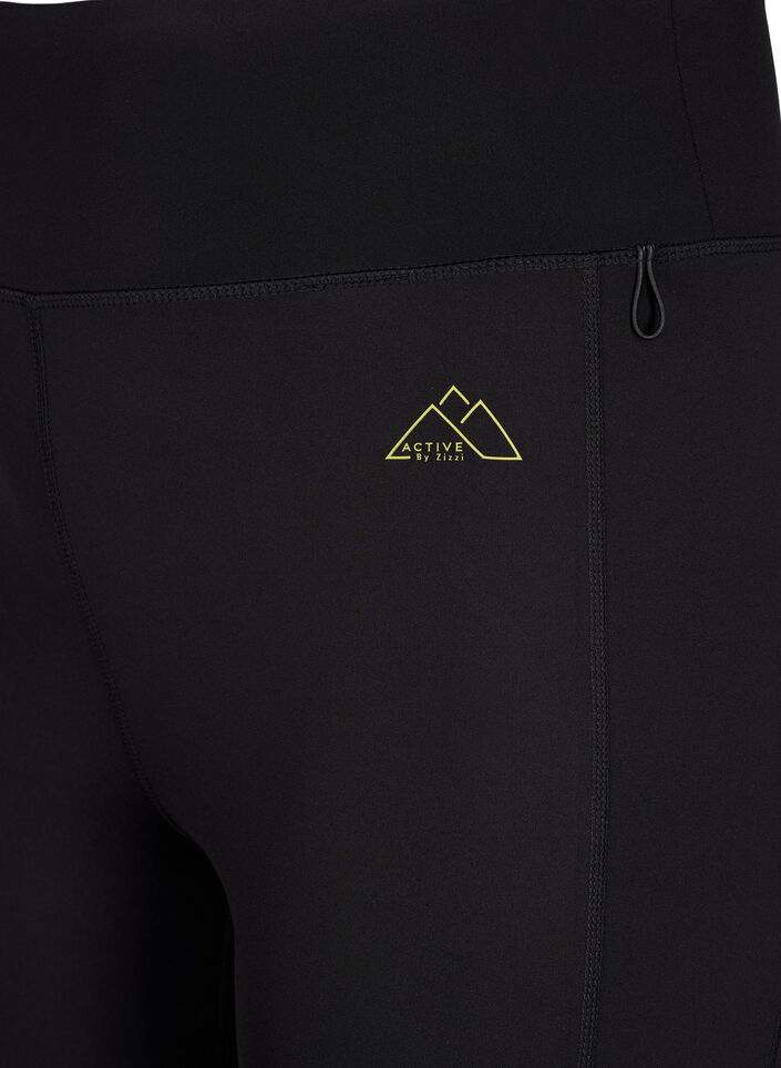 3/4-Trainingsleggings mit Taschen, Black, Packshot image number 2