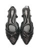 Glitzer-Slingback mit Schleifendetail, Schwarz, Packshot image number 2