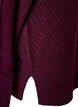 Strickbluse mit V-f&ouml;rmigem Rippenmuster und Schlitzen, Rot, Packshot image number 3