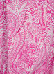 Kurzärmliges Baumwollkleid mit Paisley-Print, Pink, Packshot image number 3