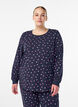 Bedrucktes Schlaftop, Blau, Model image number 0