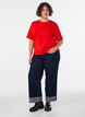 Kastiges T-Shirt aus Baumwolle, 0942, Model image number 1