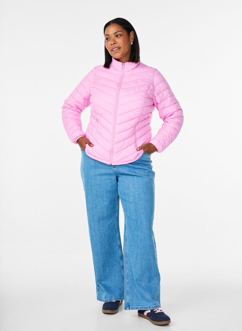 Leichte Jacke mit Taschen, Pink, Model image number 1