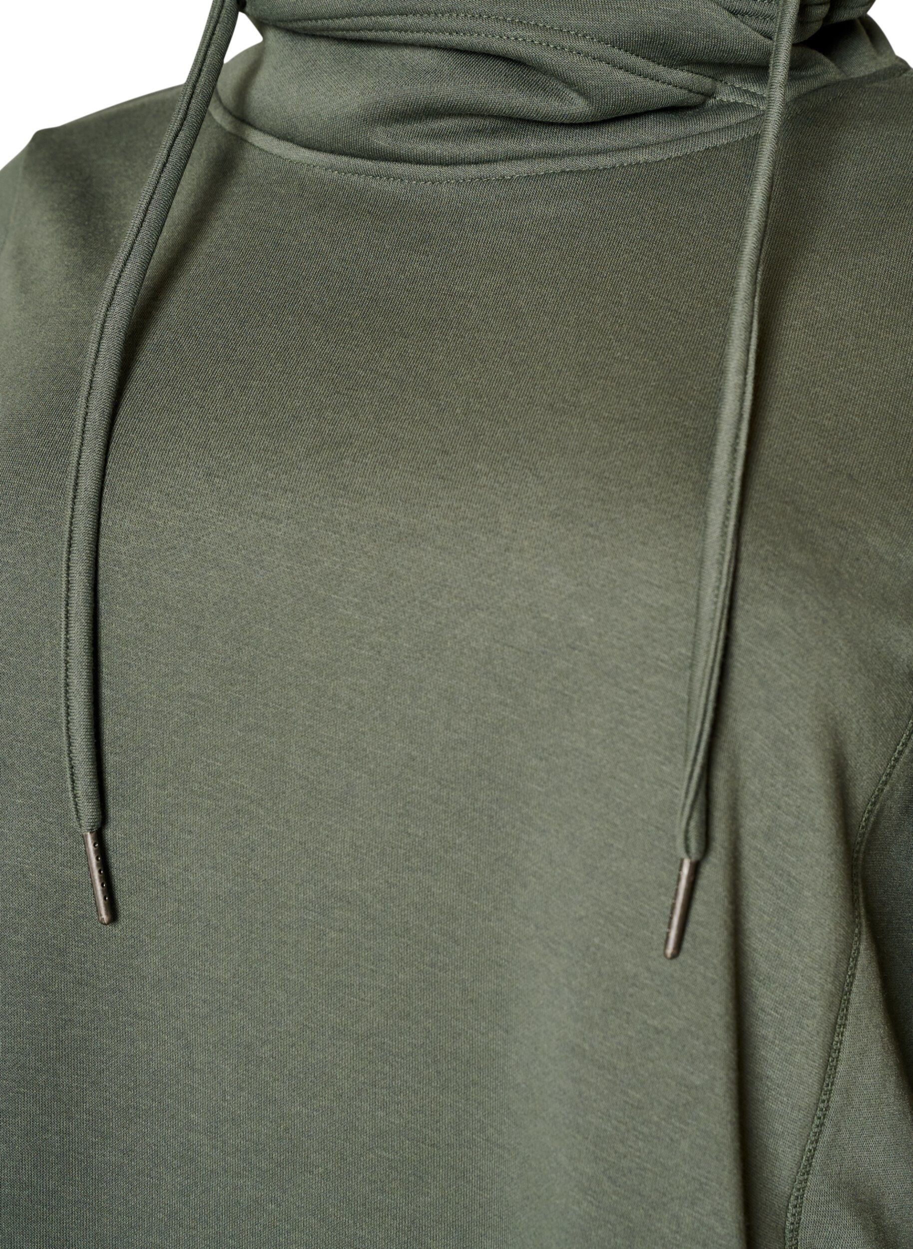 ZizziSweatshirt mit Stehkragen und Taschen, Gr&uuml;n, Packshot image number 2