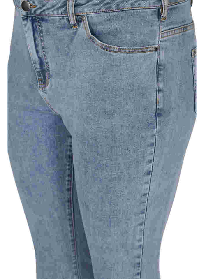 Cropped Amy Jeans mit Schleifen, Light blue, Packshot image number 2