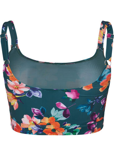 Bedrucktes Bikini-Top mit verstellbaren Trägern, Meave Print, Packshot image number 1
