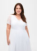 Partykleid mit Spitze und Empire-Taille, Bright White, Model image number 2